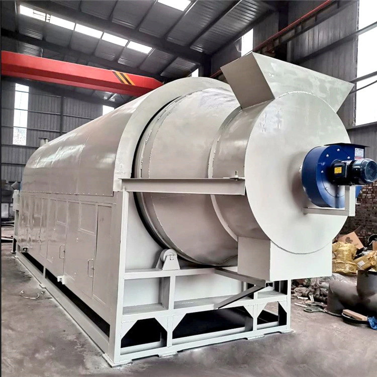 Multifunctional China Coal Barley Almond Shell Rotatory Drying Machine Charcoal Sludge Big Peanut Dryer Machine